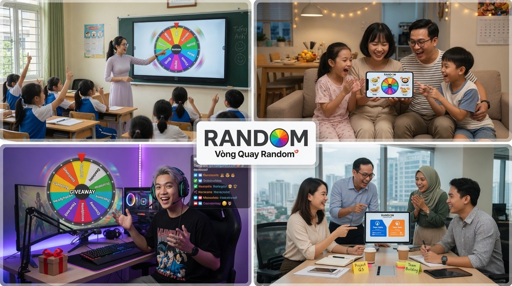 Ai đang dùng vòng quay random