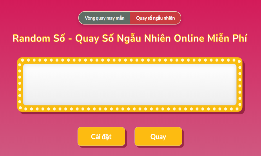 Hướng dẫn tạo random số