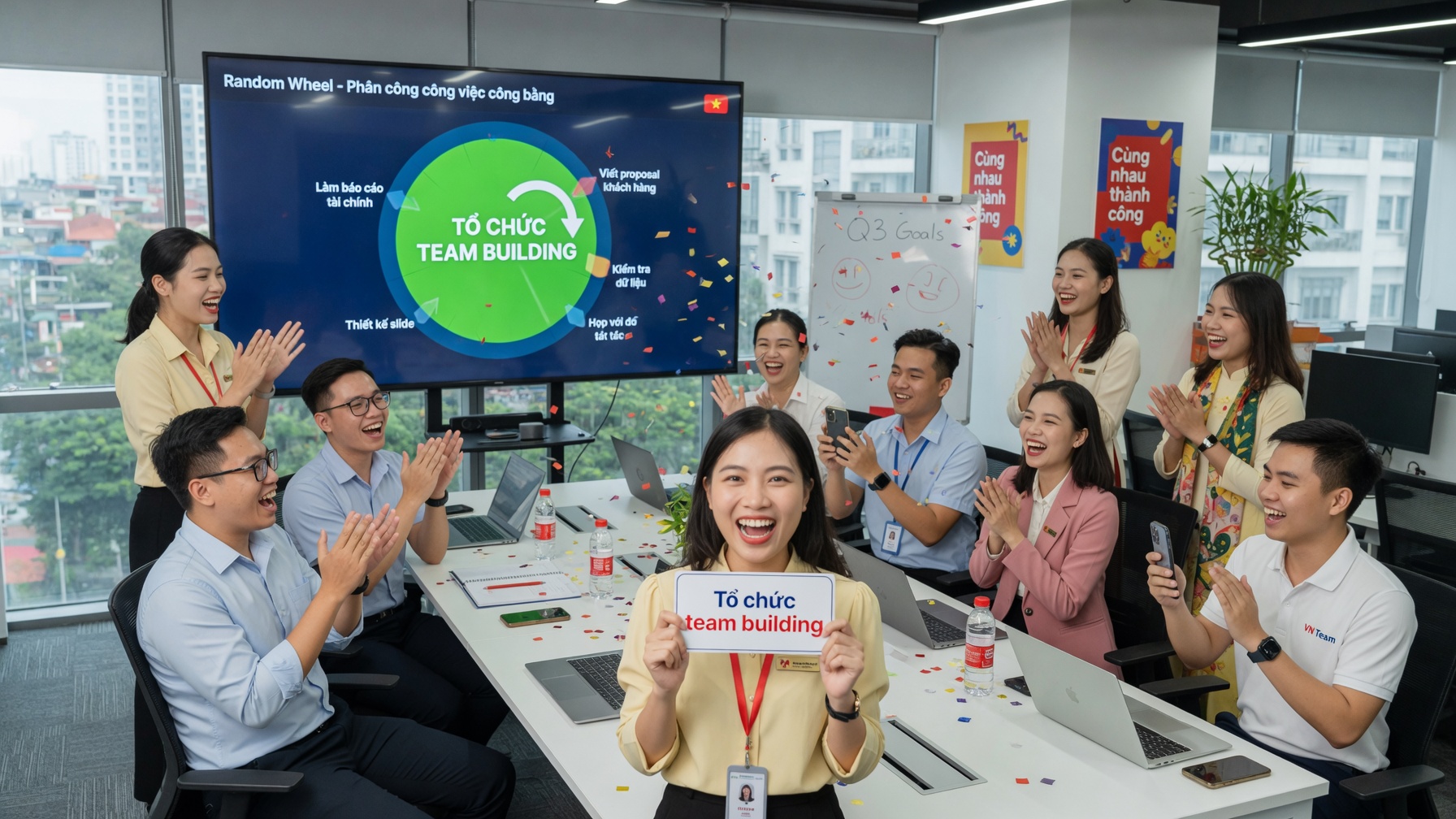 Kết quả vòng quay random nơi công sở