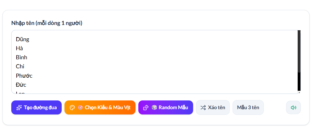 Tùy chỉnh tên người dùng
